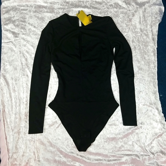 H&M black bodysuit sz4 nwt - Picture 1 of 6